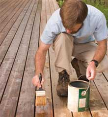deck staining