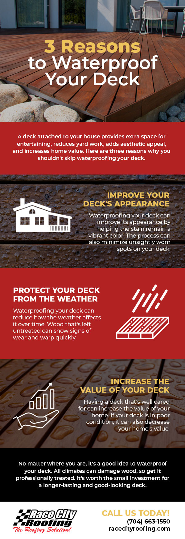 3 Reasons Waterproofing Decks is Recommended