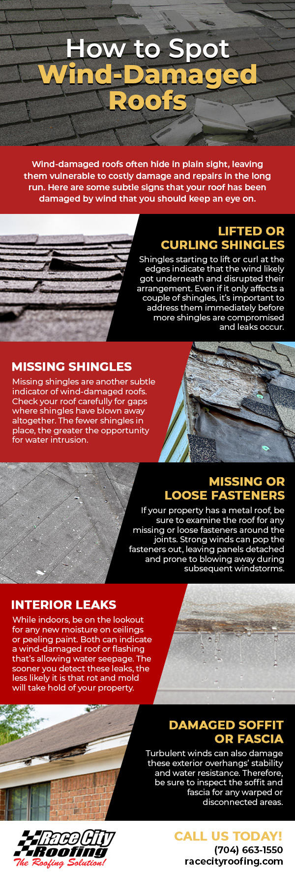 How to Spot Wind-Damaged Roofs